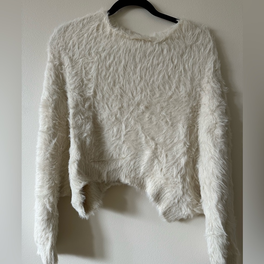 Free people fuzzy sweater